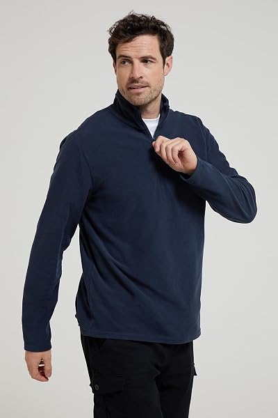 Mountain Warehouse Camber II Mens Half-Zip Fleece - Lightweight & Quick Dry, Breathable Antipill Microfleece - For Spring Summer, Outdoors, Travelling & Hiking - 2