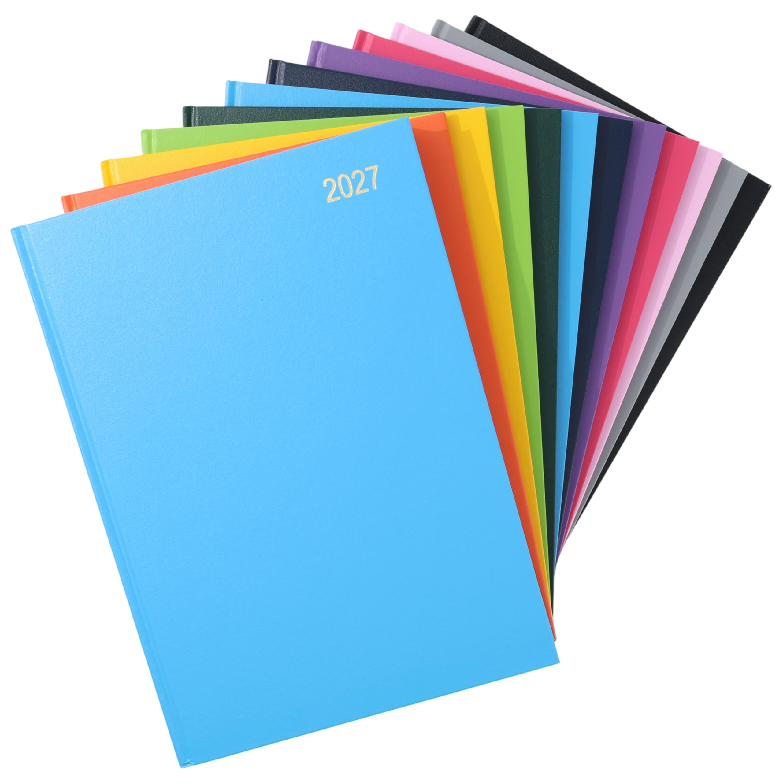 Agenda 2023, A4, 2 páginas por día, agenda académica, organizador personal, para oficina, trabajo, escuela, profesores, tapa dura con marcador de cinta, color cielo (idioma español no garantizado)