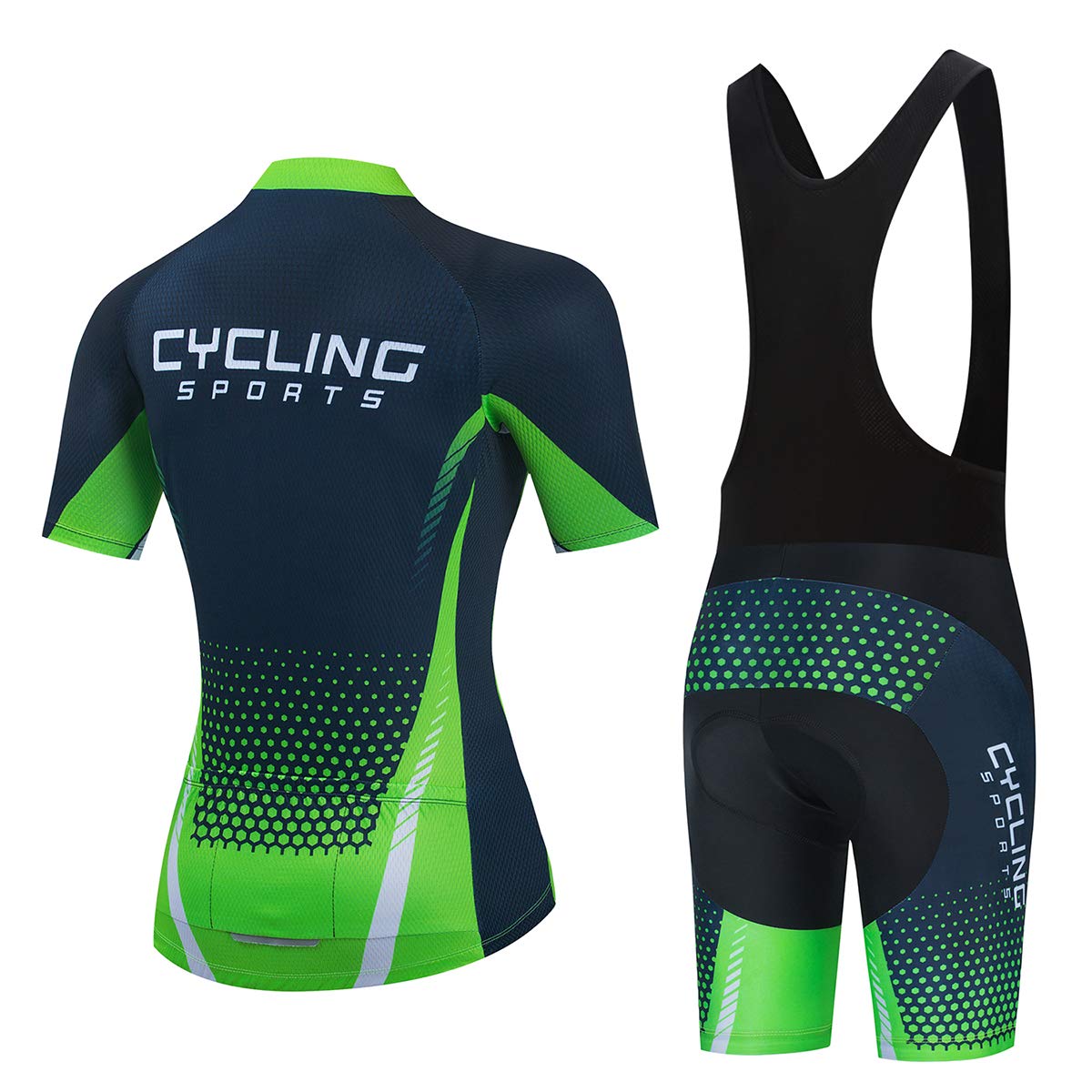 Hotlion Radtrikot Damen Set Kurzarm Sommer Fahrradbekleidung Frauen Rennrad Trikot Sätze Atmungsaktiv Radbekleidung CC63