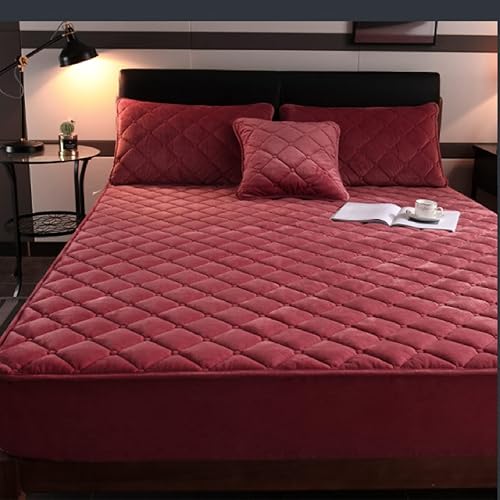 Miniatura 2 de Sábanas súper suaves, cálidas y gruesas de terciopelo cristalino de color puro para cama individual, matrimonial, Queen, King, sábanas bajeras extra