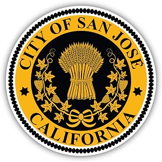 San Jose City California USA Badge Vinyl Sticker Decal