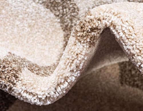 Miniatura 7 de Unique Loom - alfombra de la colección Trellis de estilo marroquí, con patrón de celosía y color beigebronceado, alfombra grande y alargada (para