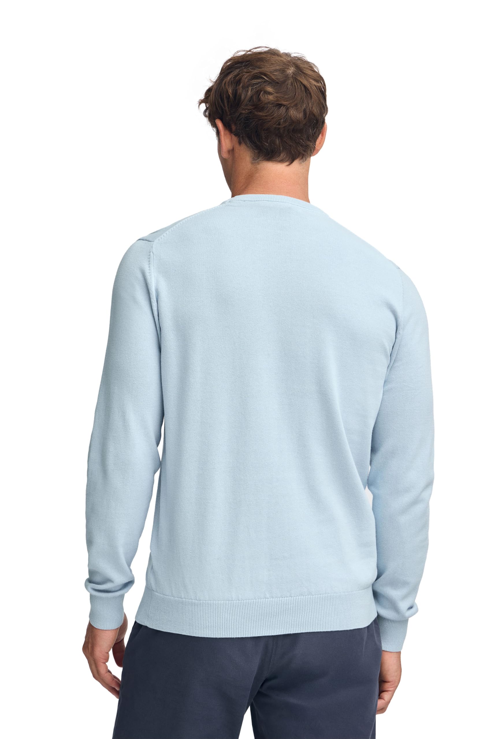 Polo Club Maglione a Treccia da Uomo con Logo e Scollo Tondo