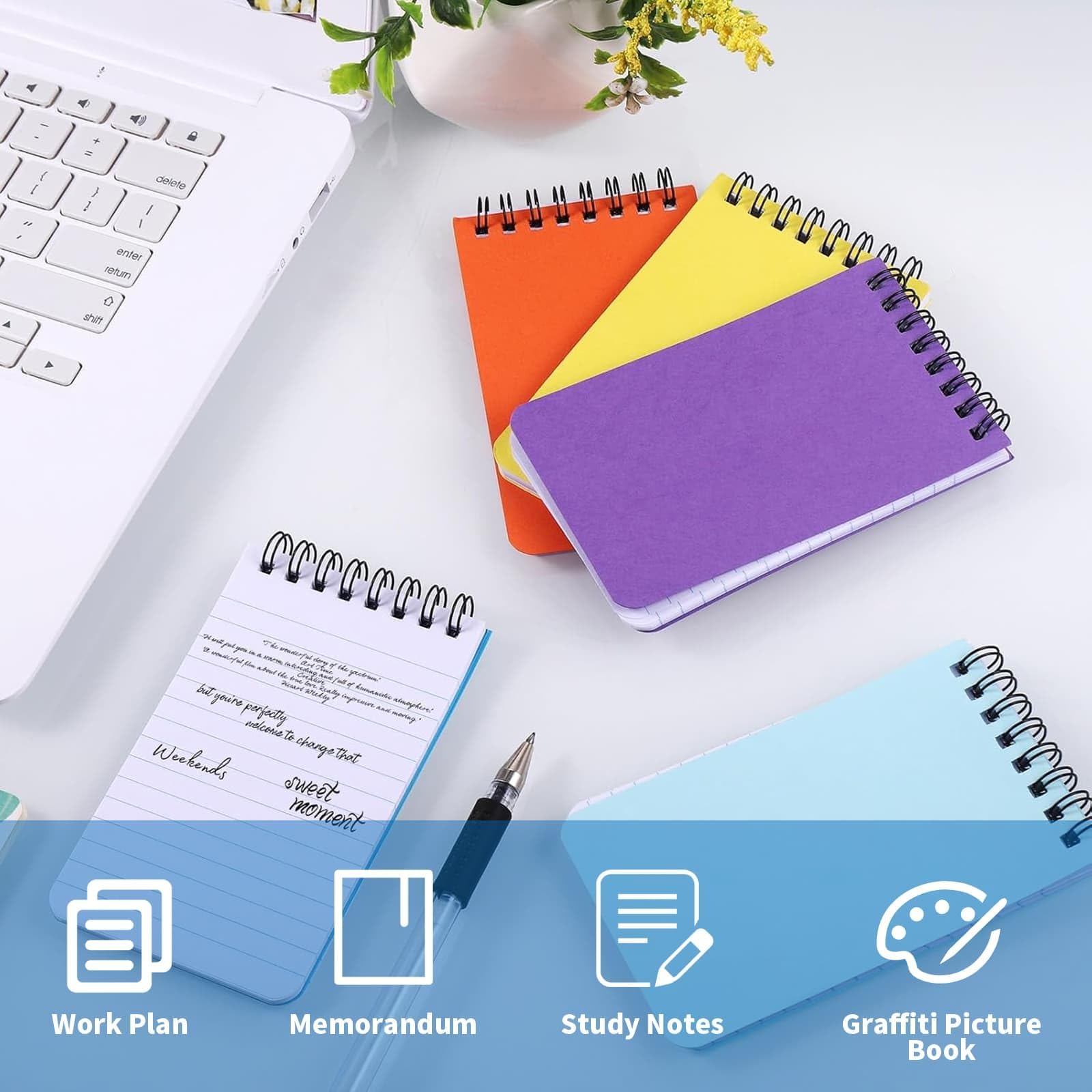 Oxford Pocket Size Memo Books 3 X 5 Narrow Ruled 60 Sheets Assorted Colors Pack Of 3 - Office Depot - View #10