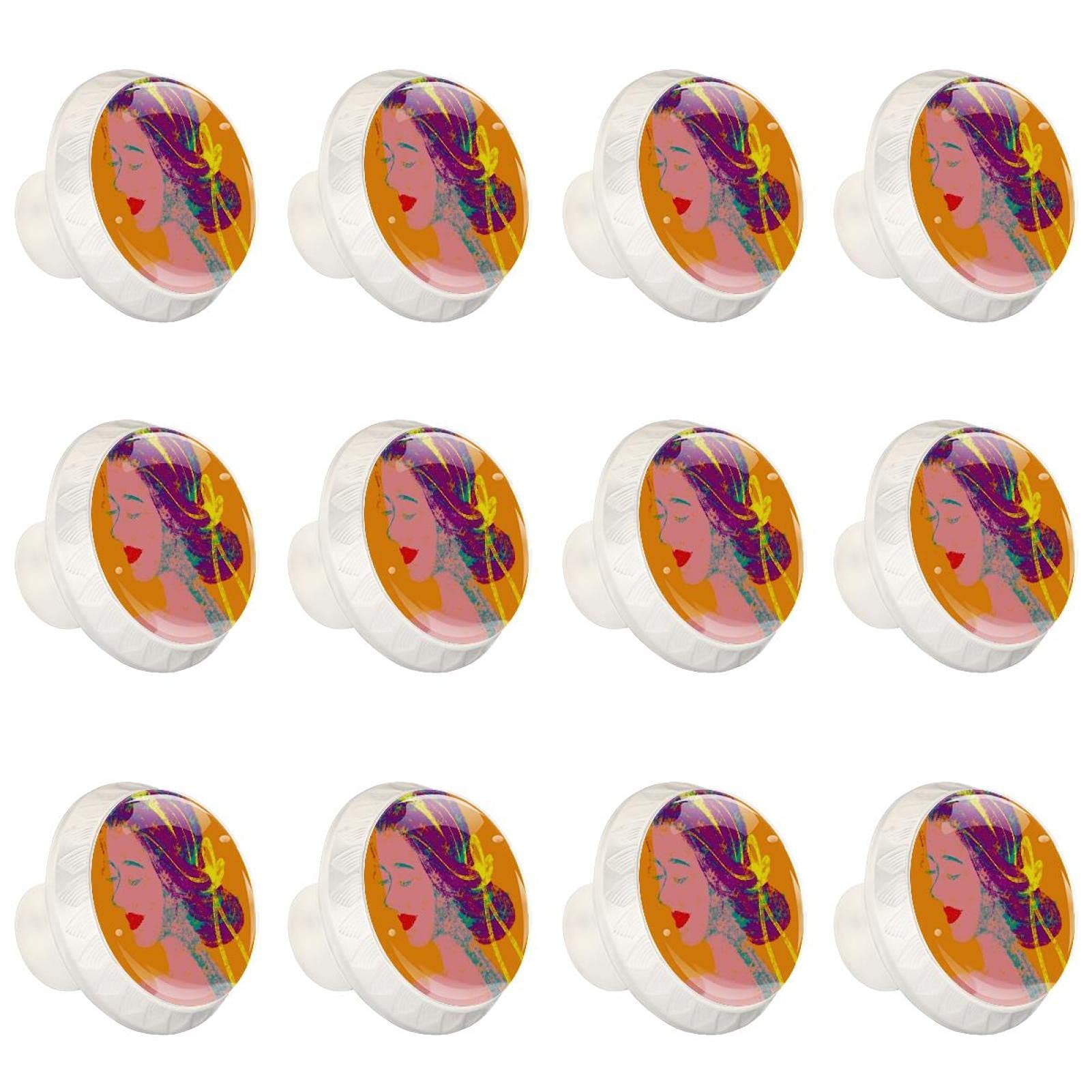 Boutons de placard ronds 12 pièces poignées ergonomiques commode