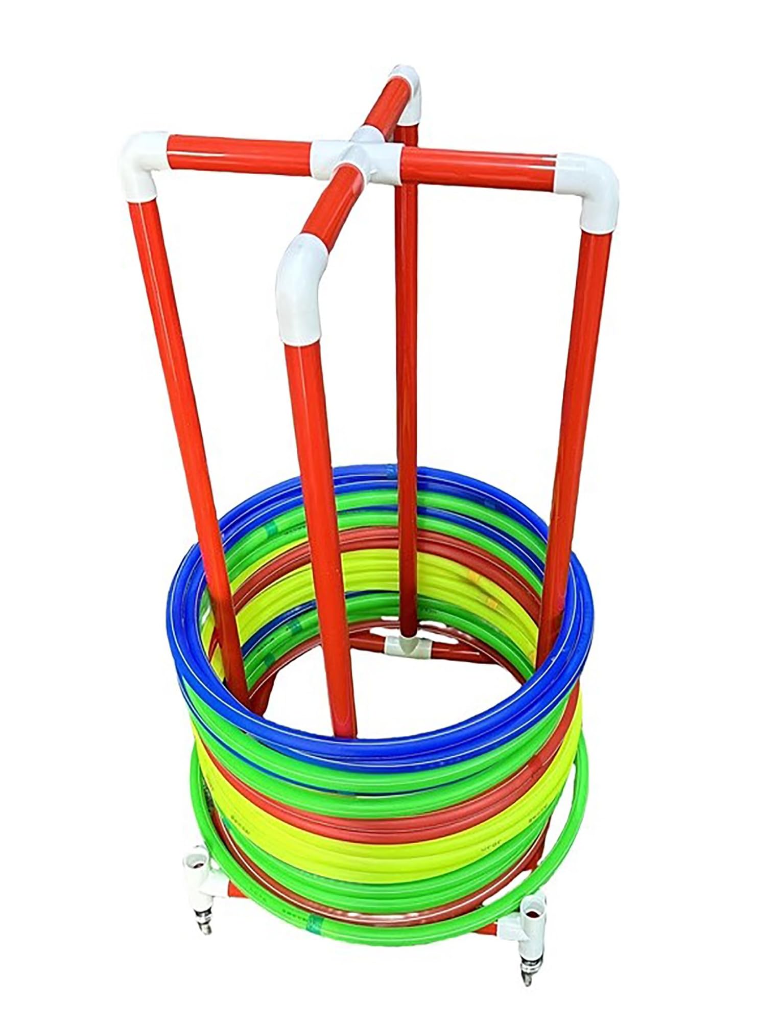 Este Estante de Almacenamiento portátil con Ruedas, Soporte Ajustable para Gimnasio en Clase de educación física, móvil para Equipos de Fitness y Material Escolar, fácil de Mover y almacenar