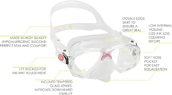 Cressi Adjustable Mask Fin Snorkel Set with Carry Bag