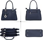 KKXIU Triple Compartment Purses and Handbags for Women Top Handle Satchel Shoulder Ladies Bags with Tassel