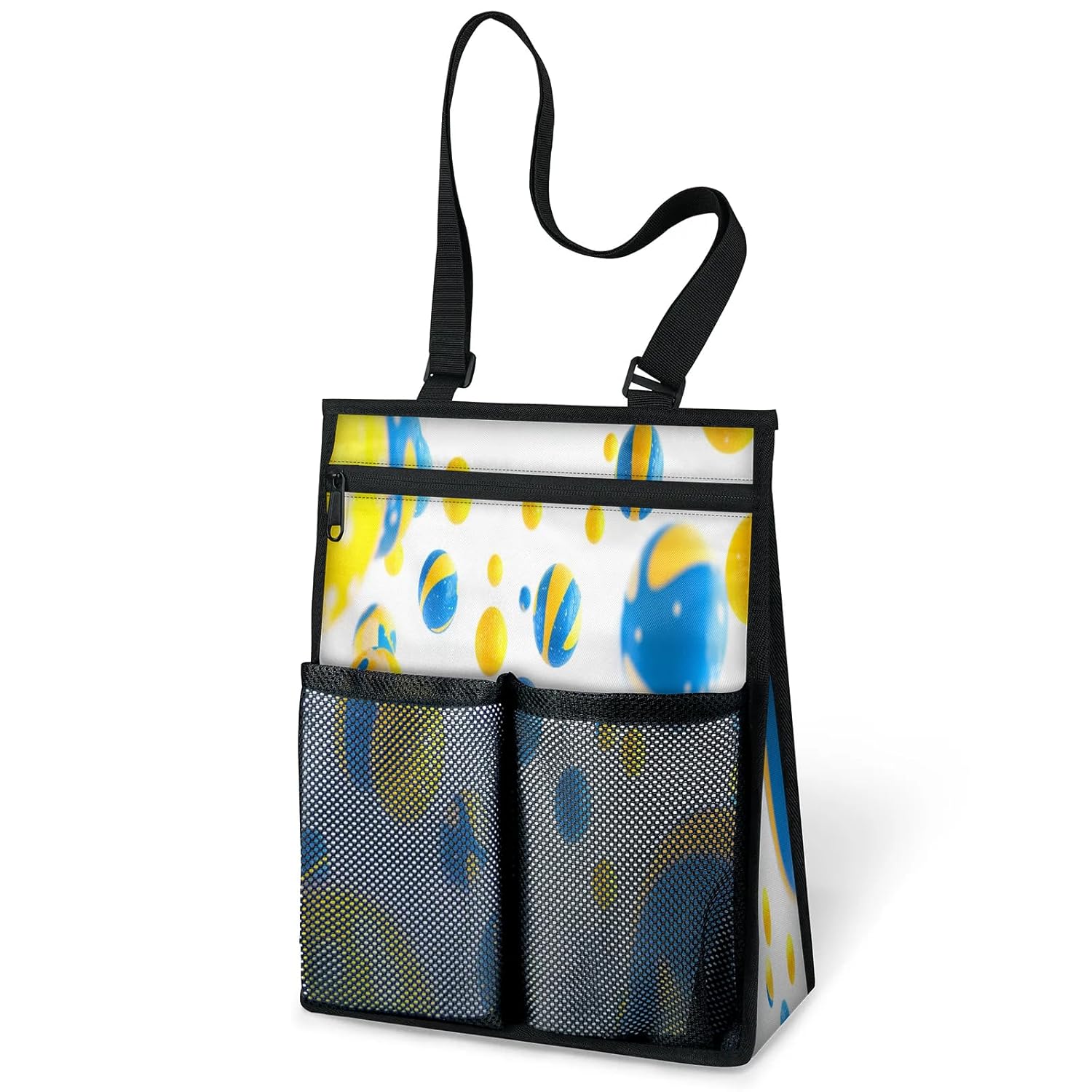 Ourtheme Volleyball Ball Portable Shower Bag for Travel Gym Camp Beach Tote Shower Caddy Bags Hanging Toiletry Organizer