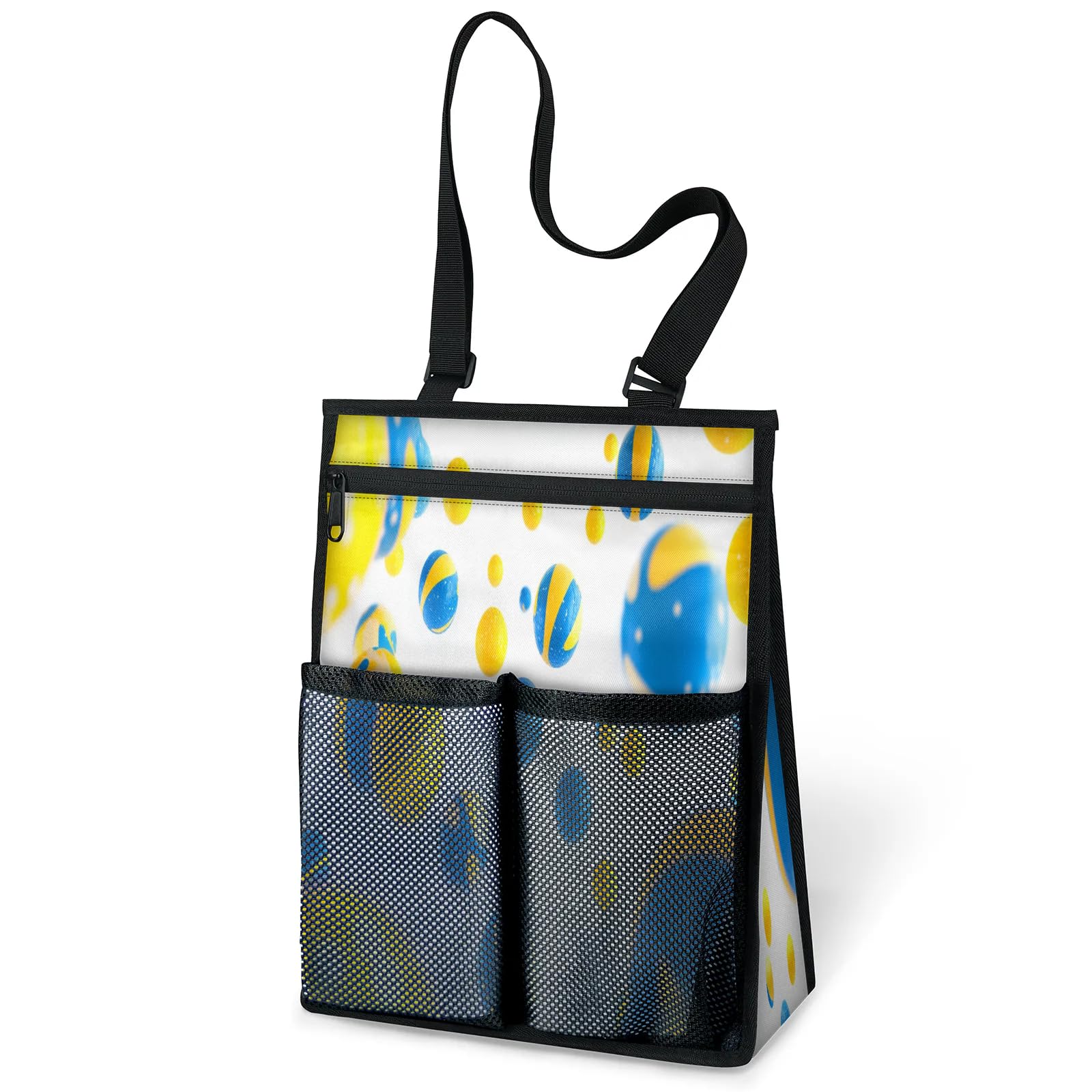 Ourtheme Volleyball Ball Portable Shower Bag for Travel Gym Camp Beach Tote Shower Caddy Bags Hanging Toiletry Organizer