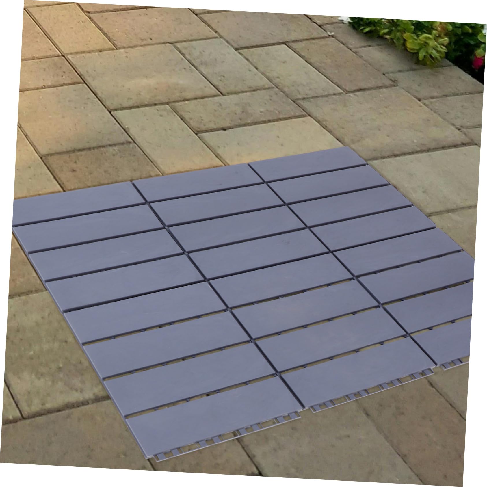 Mipcase 6 Baldosas Uso Versátil de Plástico Pp para Suelo de Patio y Terraza Instalación Fácil Diseño Simple y Elegante para Exteriores