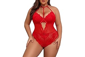 Sultry Snap Crotch Lace Bodysuit: Plus Size Lingerie for Empowered Women