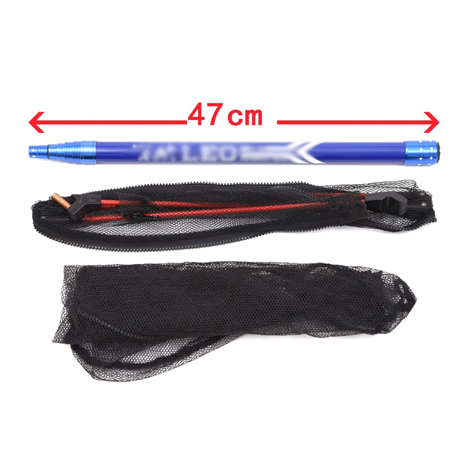 SISWIM Red de Pesca Red de Aterrizaje de Pesca de aleación de Aluminio telescópica Ligera de 210cm con Mango de Poste telescópico Extensible Aparejos de Pesca de Carpa Accesorios de Pescar