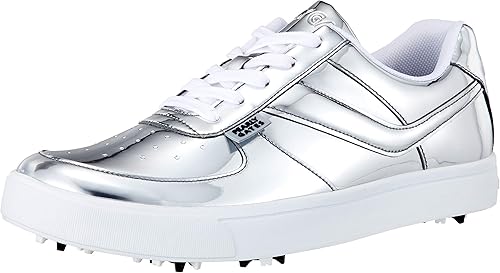 Amazon パーリーゲイツ シルバー エナメル ローカット ゴルフシューズ メンズ 053 160 25 5 Cm ゴルフ Amazon パーリーゲイツ シルバー エナメル ローカット ゴルフシューズ メンズ 053 160 25 5 Cm ゴルフ