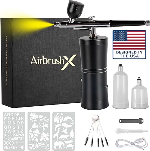 Kit de aerógrafo, aerógrafo para uñas, kit de cepillo de aire con compresor de aire, cepillo de aire para uñas, compresor de aerógrafo, máquina de