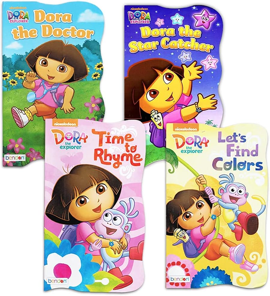 Dora The Explorer Baby Toddler Board Books - Set of Four