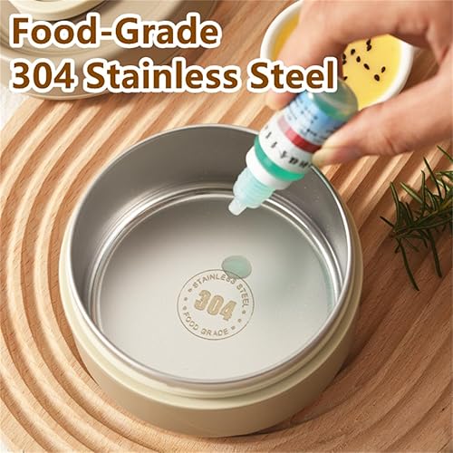 Miniatura 4 de Juego de contenedores de almuerzo portátiles aislados, 234 niveles de acero inoxidable 304, apilables, recipientes térmicos con bolsa de almuerzo