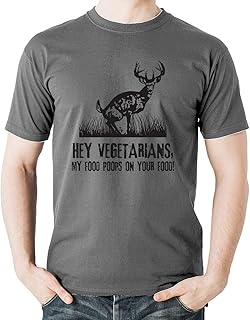 Witty Fashions Hey Vegetarians, My Food Poops On Your Food Funny Sarcasm Humor Men's T-Shirt