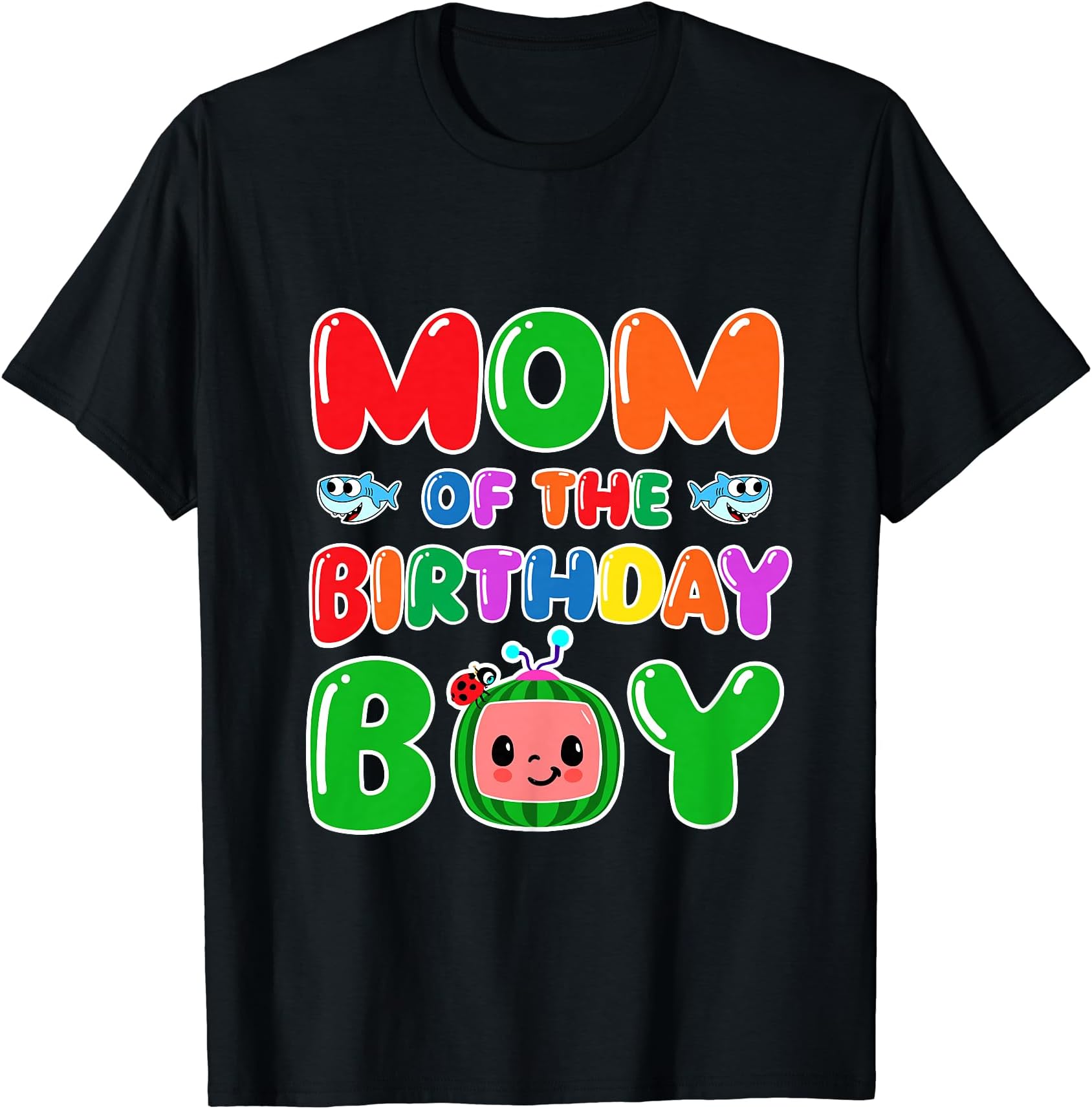 Mom and Dad Of The Birthday Boy Funny Melon Family Matching T-ShirtOEKO-TEX STANDARD 100