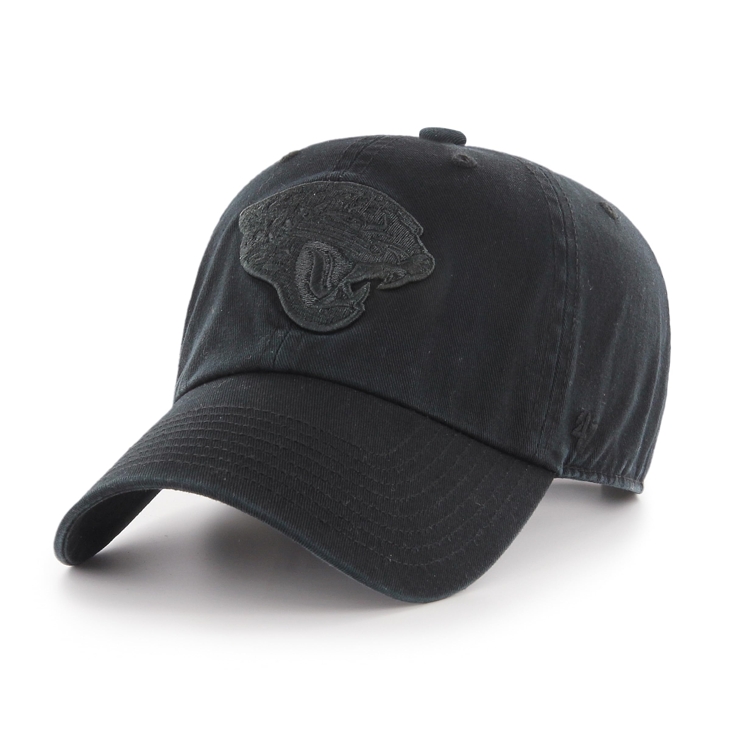 47 Jacksonville Jaguars NFL Clean Up Unisex Baseball Cap, Adjustable, Team Badge, Black