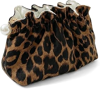 Bolsa de maquillaje de leopardo para mujeres ...