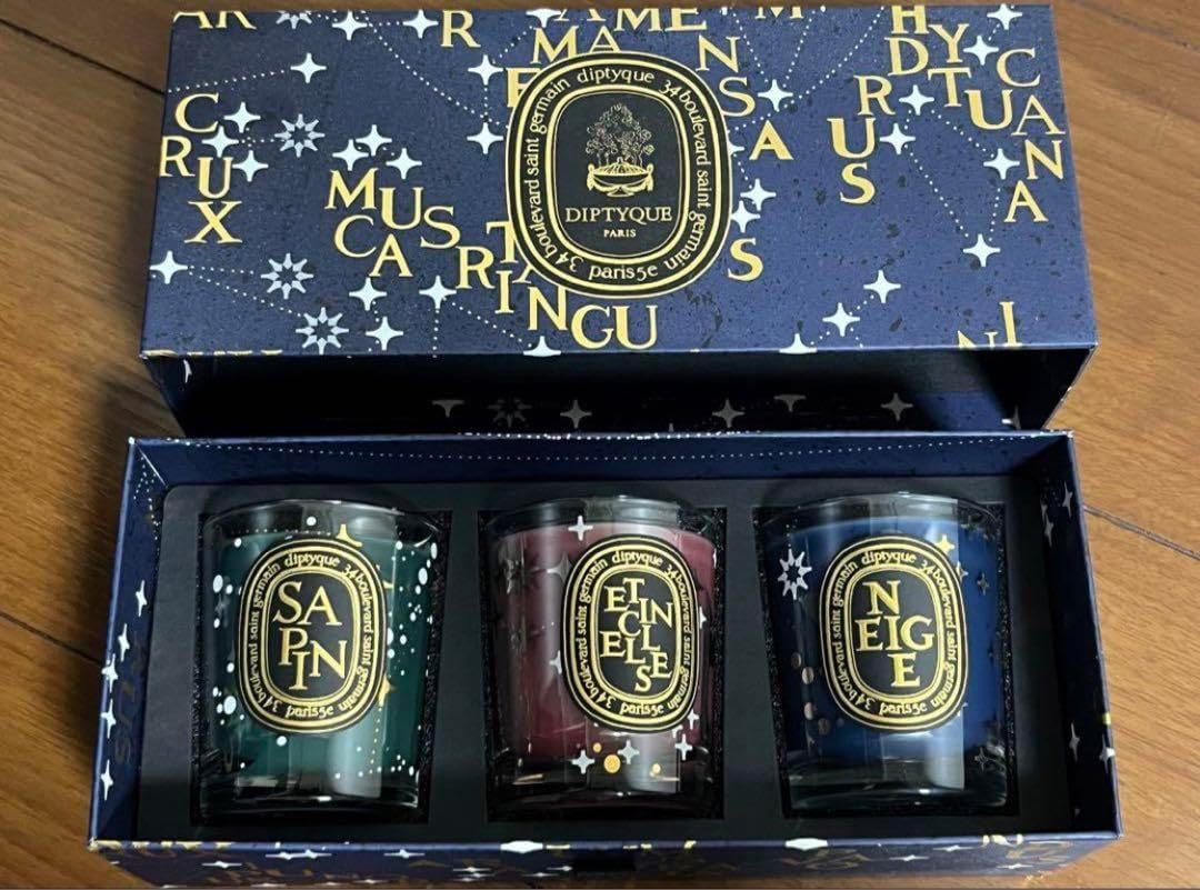 DIPTYQUE アロマキャンドル 70gx3個セット 2023クリスマス限定品