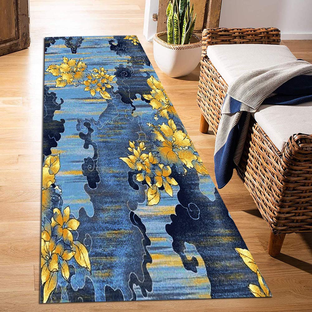 SESO UK-Nordic House Long Carpet Runner For Hallway Stairs, Commercial Hotel Hall Rug Runner, Can Be Cut Non-slip Floor Mat(Color:blend,Size:80X250CM)