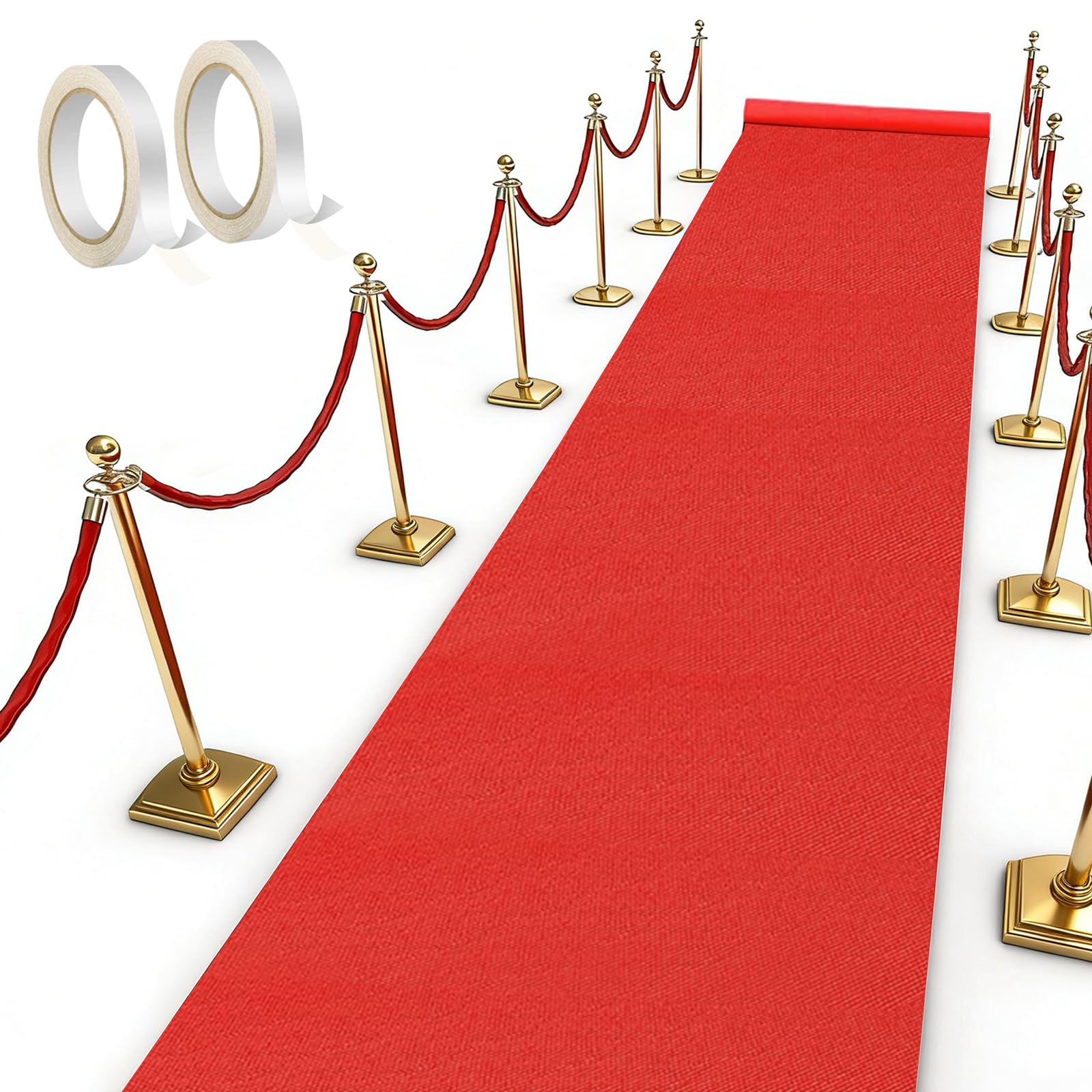 Tapis de réception rouge haut de gamme antidérapant pour cérémonie