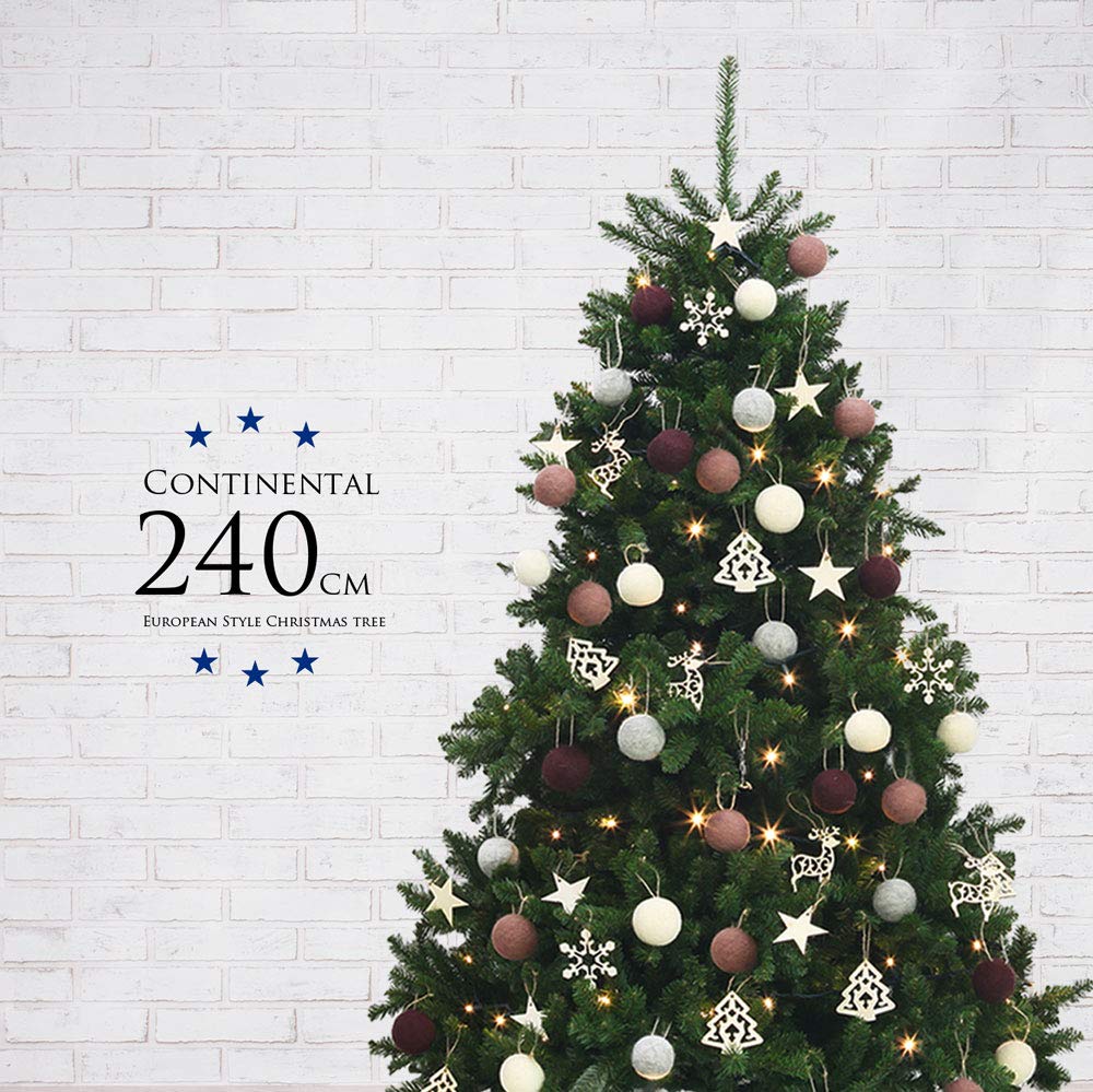 Amazon | クリスマスツリー おしゃれ 北欧 240cm 高級 コンチネンタル