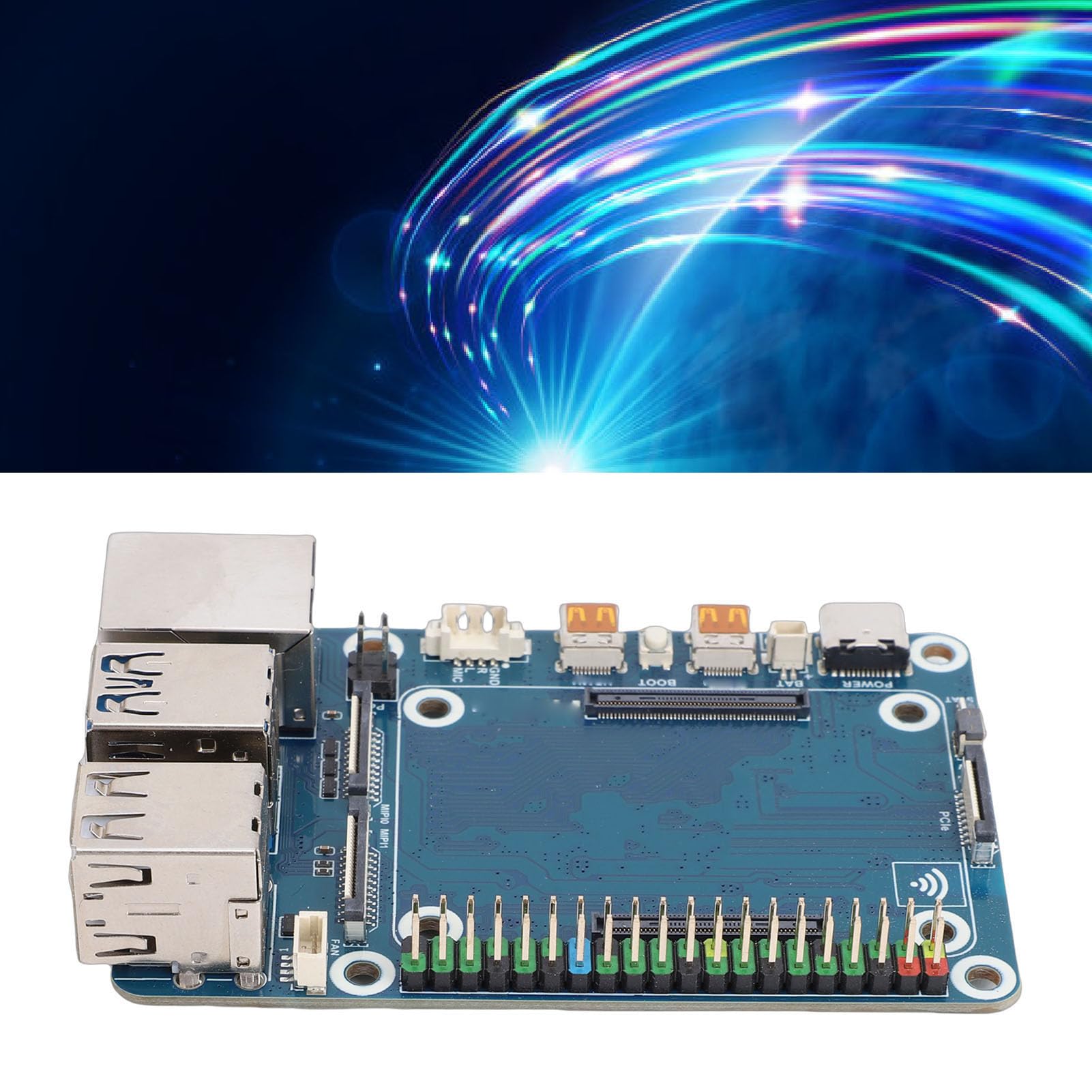 Scheda Adattatore per Computer a Scheda Singola con Porte USB Gigabit Ethernet e Intestazione Integrata per Applicazioni Multimediali 85x56mm 1 unità