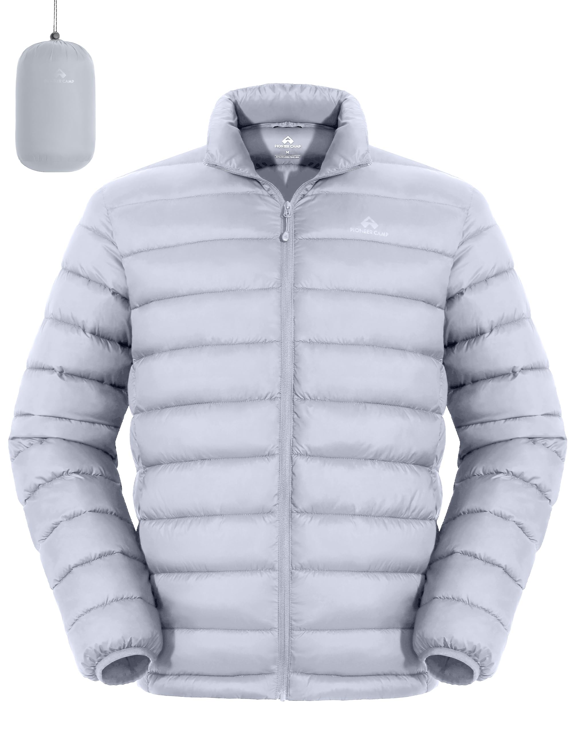 Pioneer Camp Mens Lightweight Packable Puffer Jacket Winter Insulated Puffy Coat Water Repellent Warm Quilted Jackets Travel