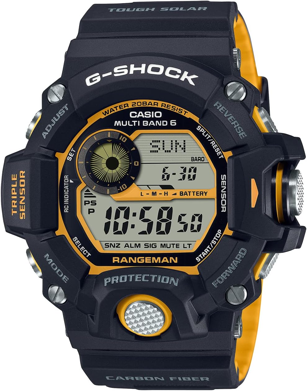 G-Shock Casio Rangeman GW-9400YJ-1JF Black Yellow Tough Solar (Japan Domestic Genuine Products), Modern
