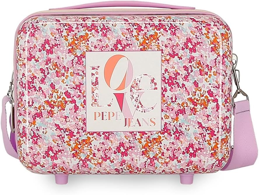 Pepe Jeans Sandra Schulrucksack, rosa, Verstellbare Schulterriemen für bequemes Tragen, Verschiedene Fächer, von Joumma Bags, Pink, Nececer Adaptable