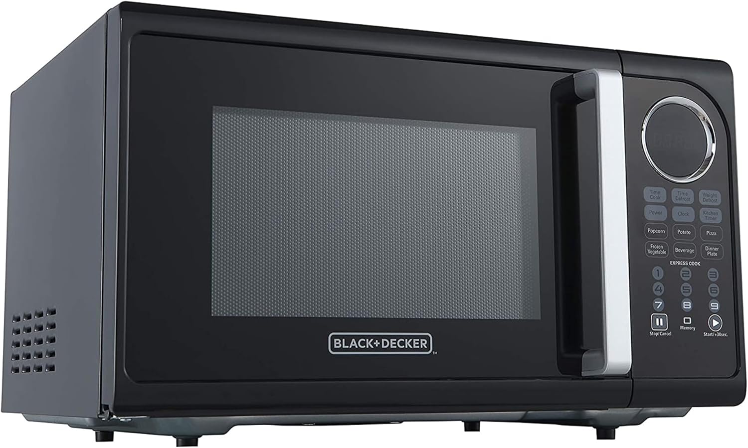 Black+Decker 0.9 Cu. Ft. Digital Microwave, Black