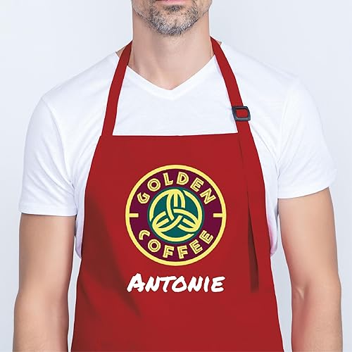 Miniatura 3 de Delantales de cocina con logotipo de foto personalizado para mujeres y hombres, delantal de cocina personalizado para adultos, delantal de chef de