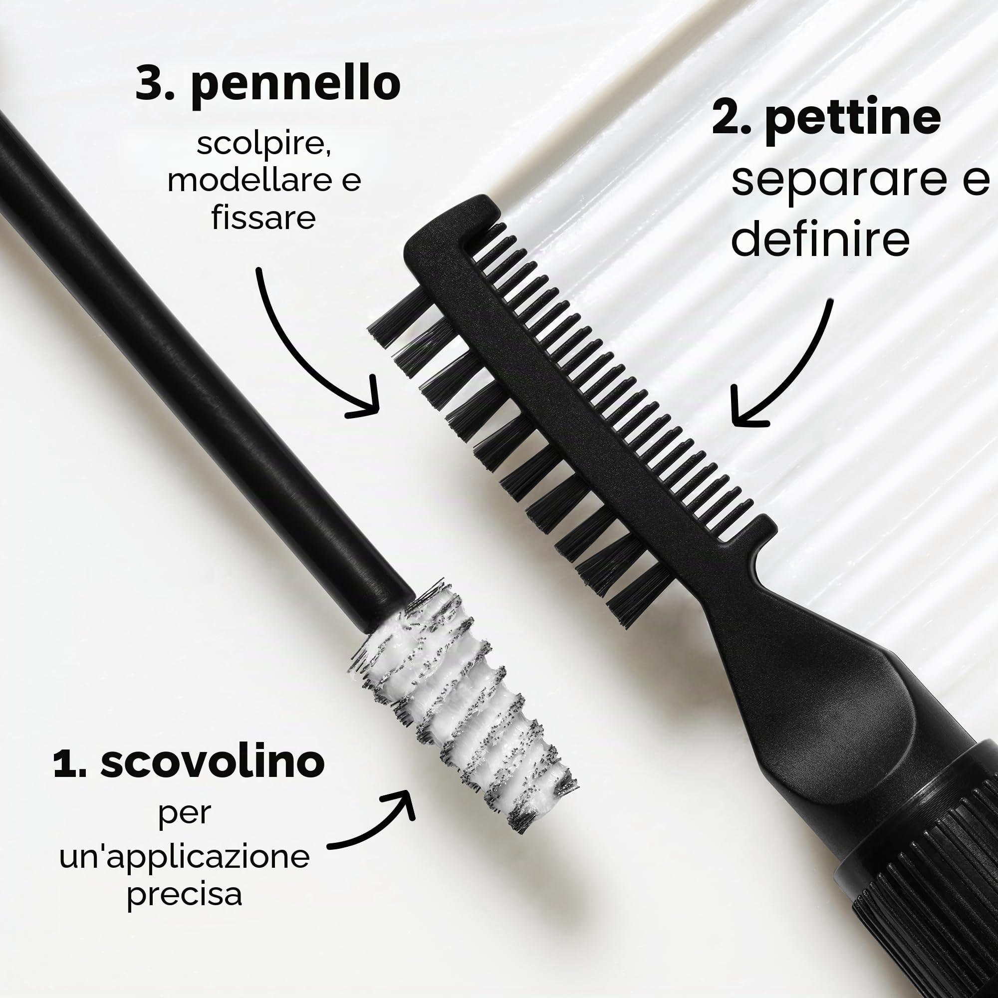e.l.f. Brow Laminating Gel, gel per sopracciglia ad asciugatura invisibile, fissaggio forte resistente all’acqua, effetto laminato, pettinato e scolpito, prodotto vegano e non testato sugli animali