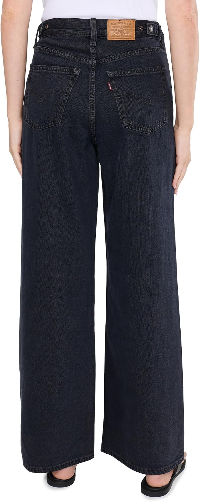 Женские джинсы Levi's Cinch Wide Leg, цвет: Чёрный — фото 3