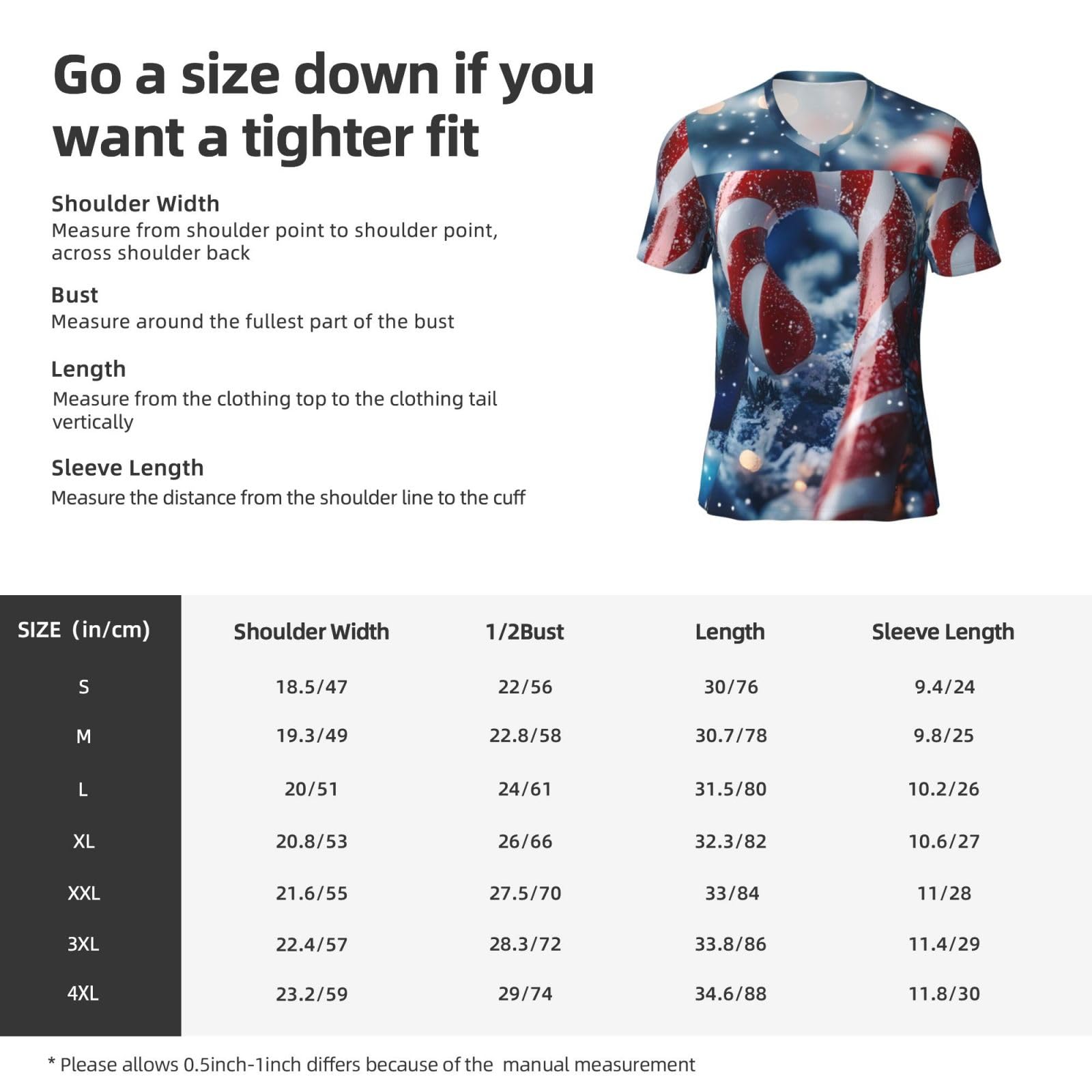 Stylish Athletic Sports Jersey Christmas-Candy-Canes Men's Rugby Jersey X-Large Black