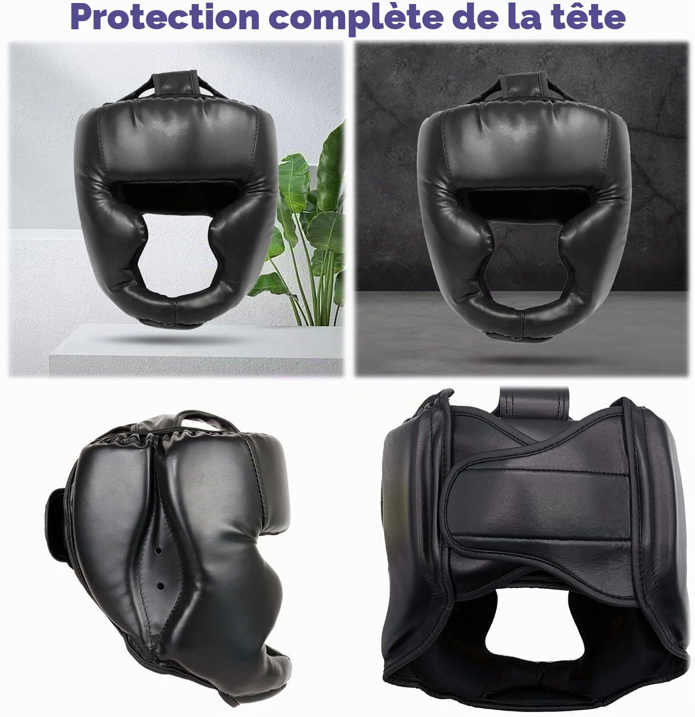 EntraînementCasque deBoxe, 24cm*16cm, CasqueBoxe, Casques Sports Combat, Casque Boxe Grapplingcasque, Casque d'entraînement de karaté, adapté au Combat Libre, au Taekwondo, au karaté
