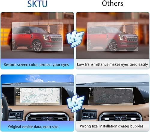 Vista 37 de SKTU Protector de pantalla de 8 pulgadas para Rogue 2021-2026 (SV, Rock Creek) / Altima SV 2019-2025 / Sentra (SR, SV) 2020-2025 Accesorios Rogue