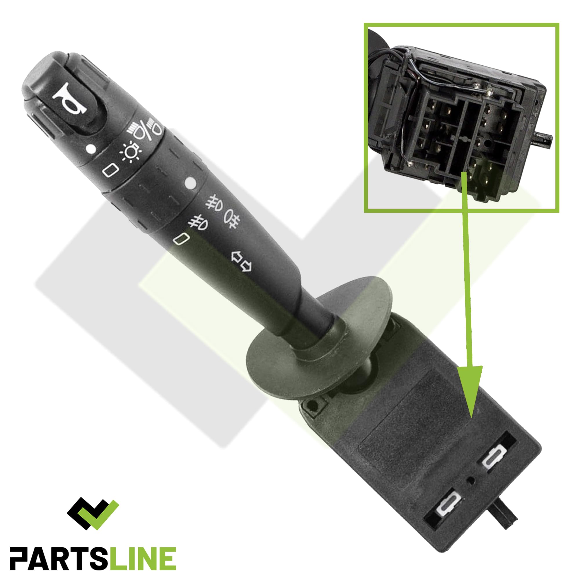 Commodo Commutateur de Colonne de Direction Phares Klaxon Clignotants compatible avec BERLINGO JUMPY I SAXO SCUDO 106 II 306 EXPERT PARTNER - 6253.61 9623641669 96236416ZL