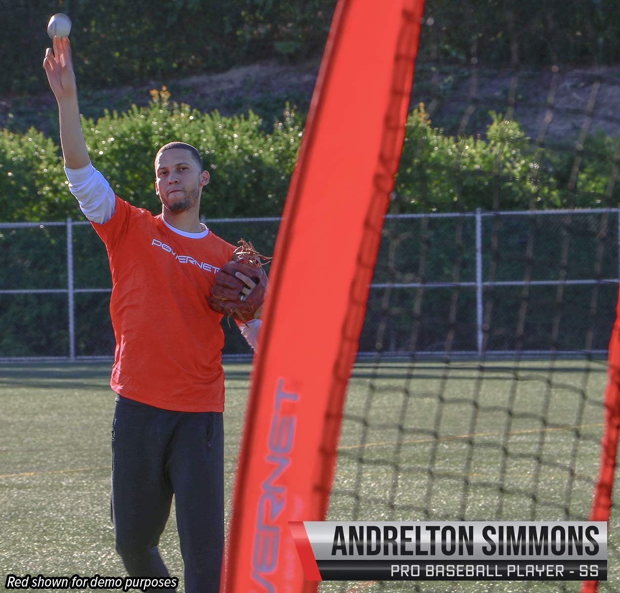 PowerNet I-Screen w/Frame + Infielder Net Bundle (Purple) : Sports & Outdoors