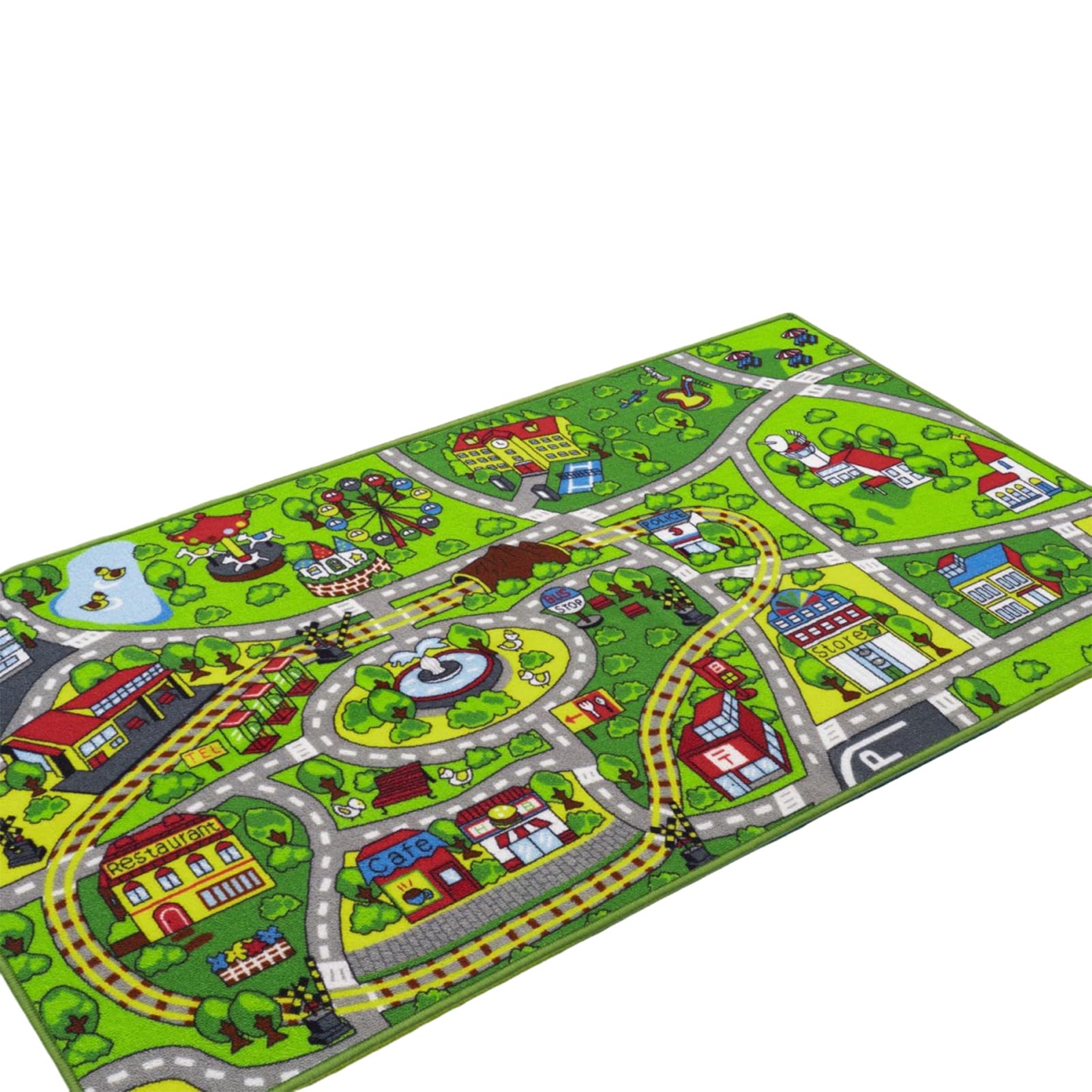 Tapis de jeu enfants avec bords resserrés lavable 90x140