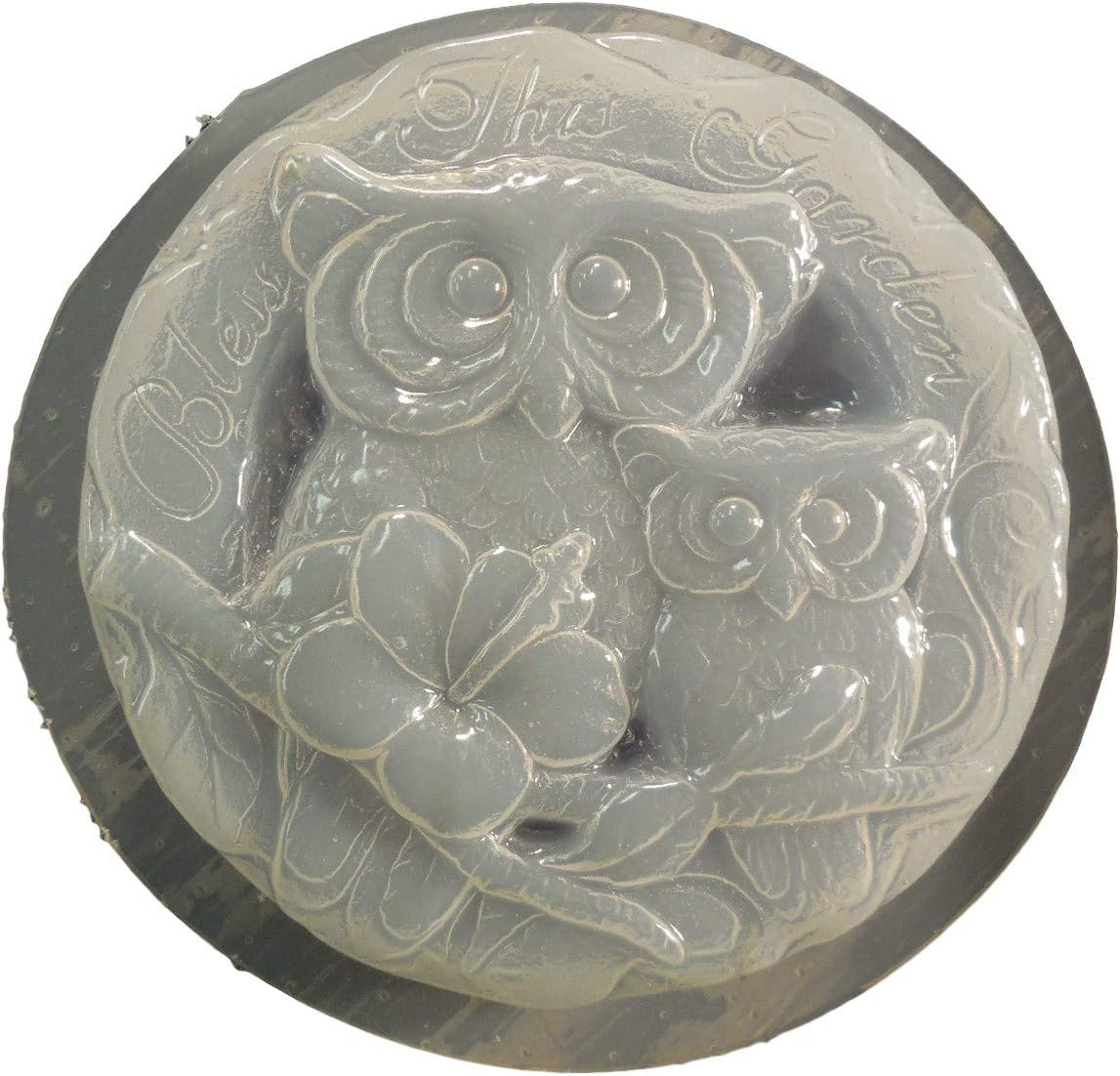 Owls on Branch Bless This Garden Plastic Craft Mold use