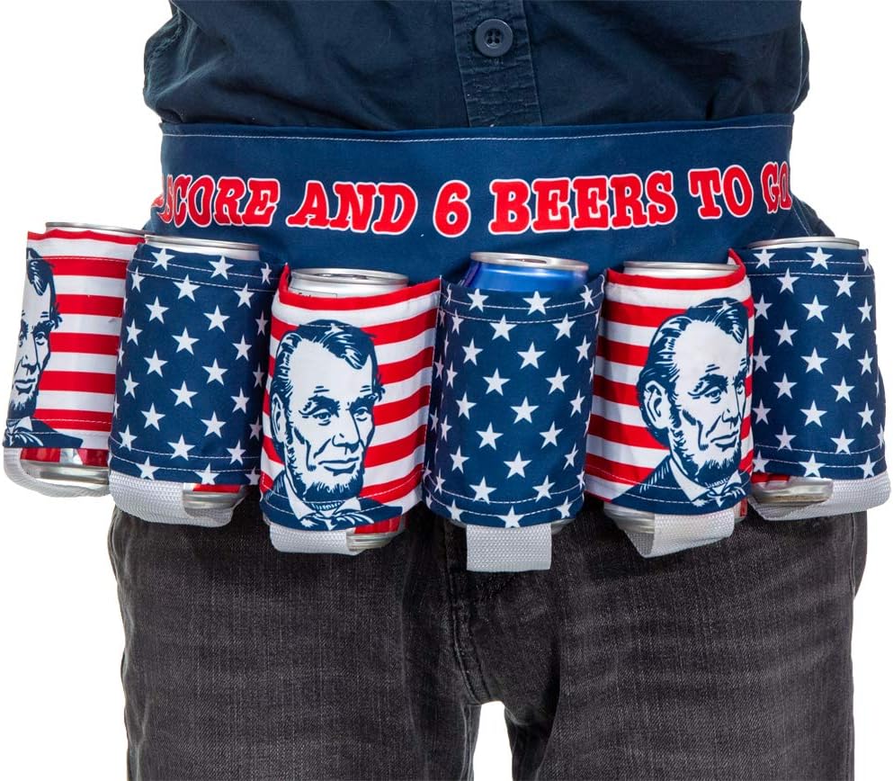 Calhoun Unisex Themed Fourth of July USA Americana Patriotic Beverage Beer Belt