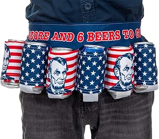 Calhoun Unisex Themed Fourth of July USA Americana Patriotic Beverage Beer Belt