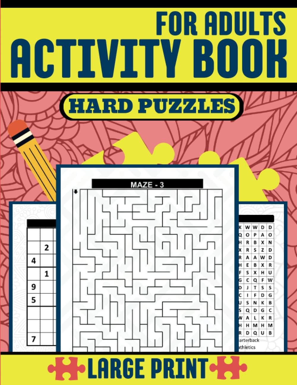 mixed puzzles activity book for adults 2023: Mixed Puzzles Book for Adults and Seniors. Word Search, Sudoku, Mazes, Brain ... Solutions) perfect size (8.5x11) 131 pages with soft cover