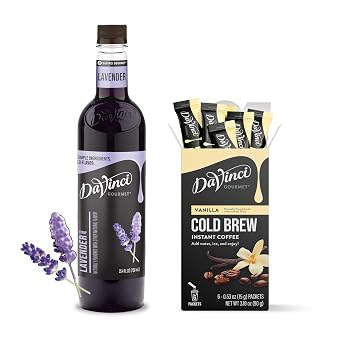 DaVinci Gourmet Instant Vanilla Lavender Cold Brew Starter Kit