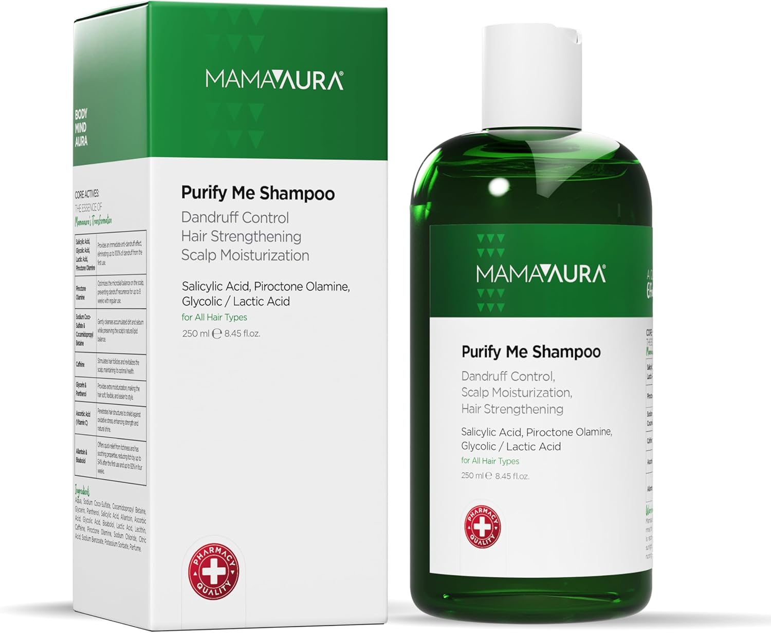 Purify Me Şampuan, Kepek Görünümünü Azaltmaya Yardımcı ve Kaşıntıyı Yatıştırmaya Destekleyen Arındırıcı Şampuan, 250 ml