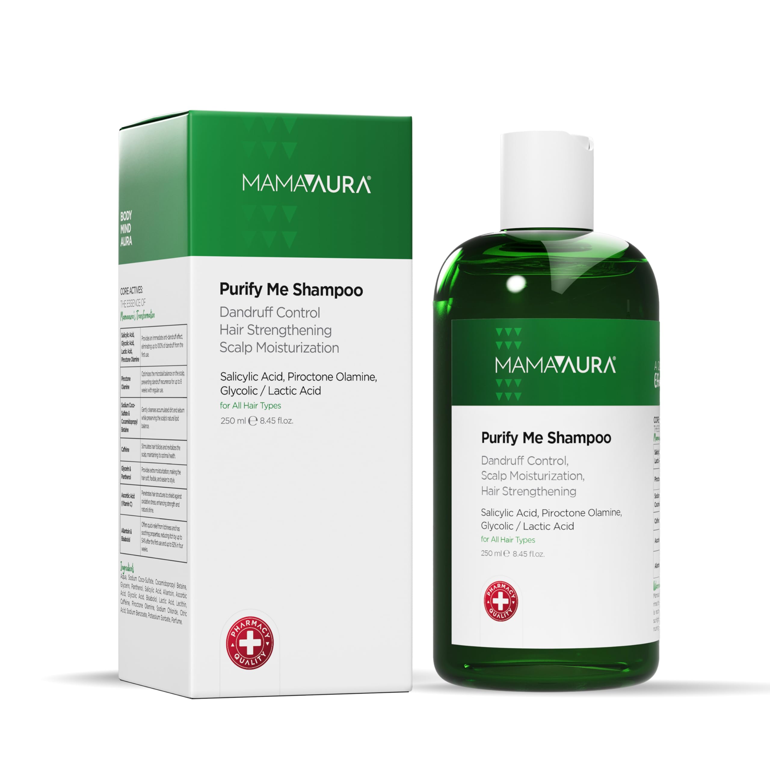 Purify Me Shampoo, Kepek Görünümünü Azaltmaya Yardımcı ve Kaşıntıyı Yatıştırmaya Destekleyen Arındırıcı Şampuan, 250 ml